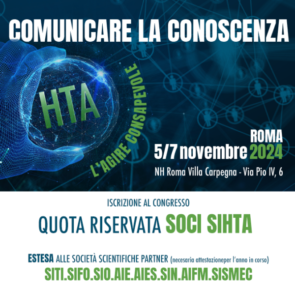 CONGRESSO SIHTA 2024 QUOTA ISCRIZIONE SOCI